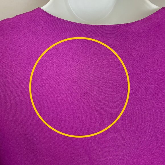 Vintage Blouse Unique Button-Up Long Sleeves Retro Secretary Cropped Sleeves - Picture 6 of 11